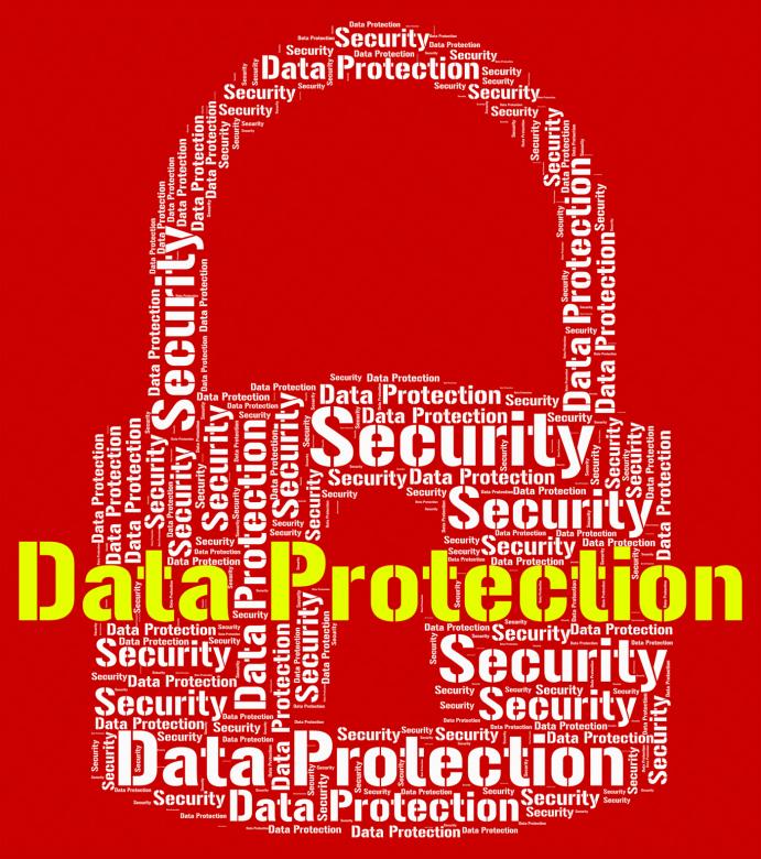 Free stock image of Data Protection Represents Forbidden Secured And Wordcloud created by Stuart Miles