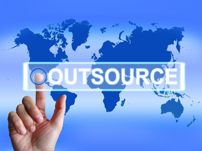Free stock image of Outsource Map Means International Subcontracting or Outsourcing created by Stuart Miles