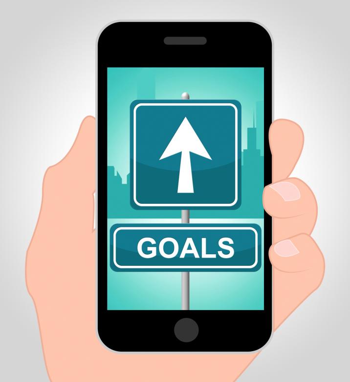Free stock image of Goals Online Means Mobile Phone And Aim created by Stuart Miles