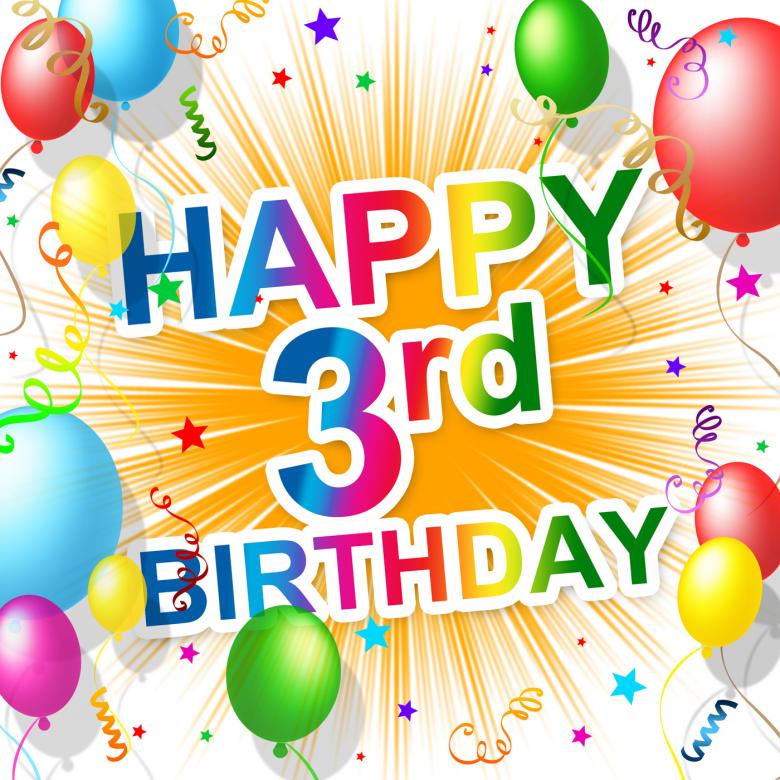 Free stock image of Birthday Third Indicates Happiness Congratulating And Celebration created by Stuart Miles