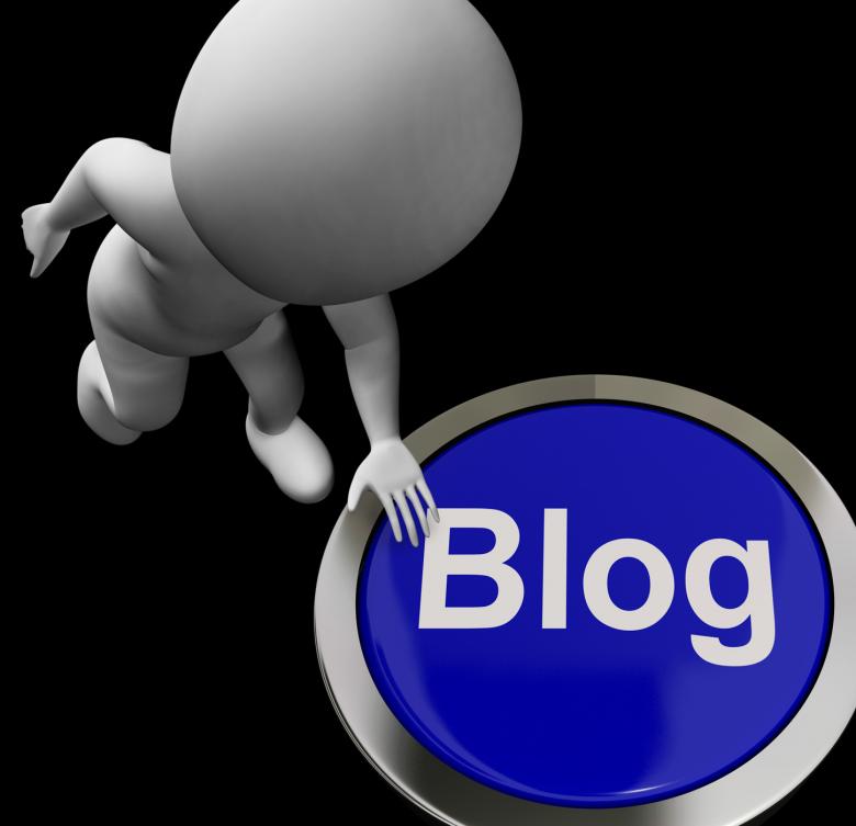 Free stock image of Blog Button For Blogger Or Blogging Web Sites created by Stuart Miles