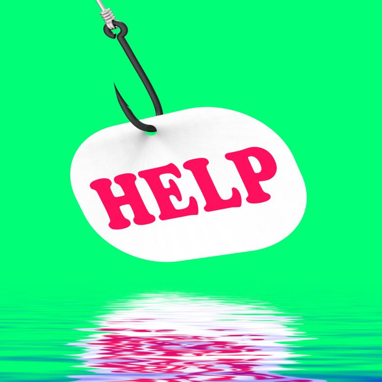 Free stock image of Help On Hook Displays Customer Support Or Assistance created by Stuart Miles