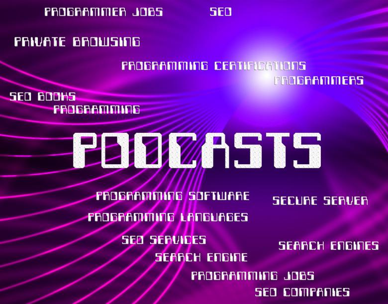 Free stock image of Podcasts Word Shows Broadcasting Audio And Words created by Stuart Miles