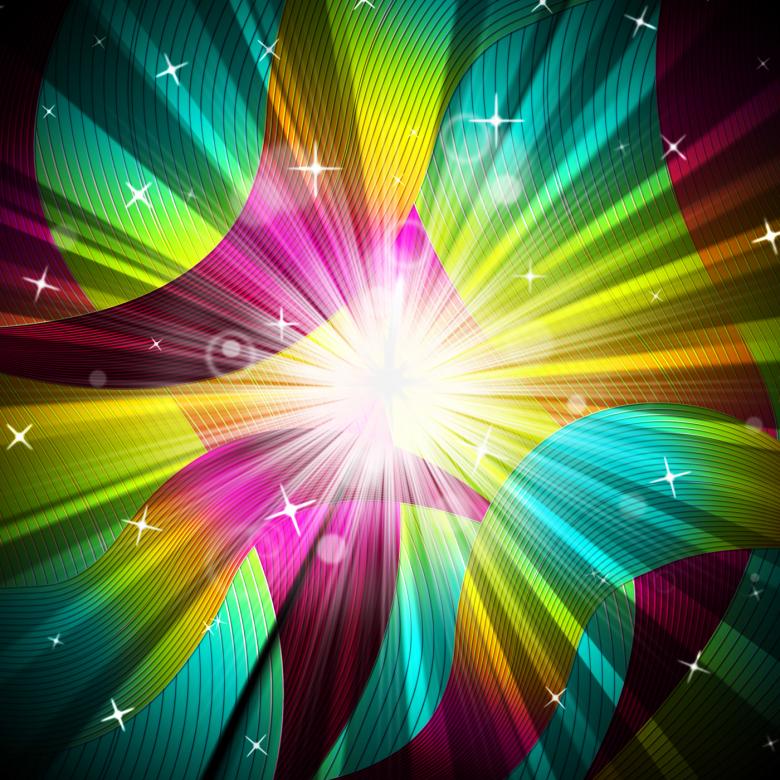 Free stock image of Background Sunrays Shows Radiate Sunlight And Multicoloured created by Stuart Miles