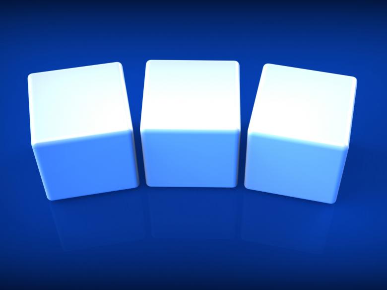 Free stock image of Three Blank Dice Show Copyspace For 3 Letter Word created by Stuart Miles