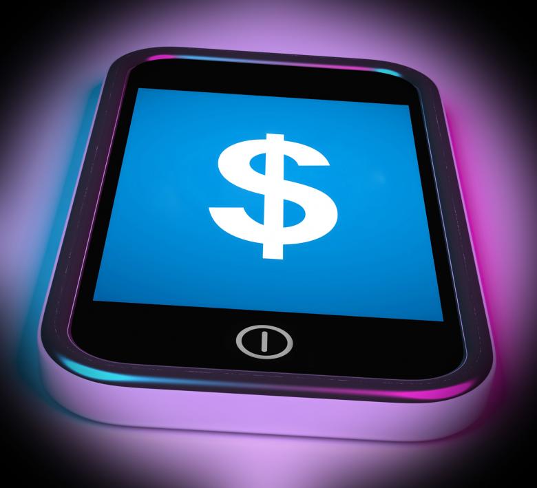 Free stock image of Dollar Sign On Mobile Shows  Currency created by Stuart Miles