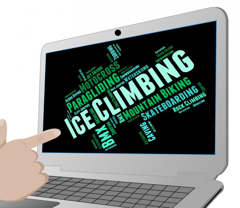 Free stock image of Ice Climbing Means Iceclimbing Text And Mountaineering created by Stuart Miles