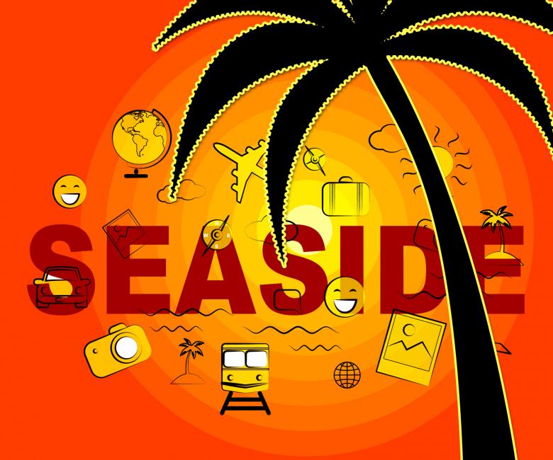 Free stock image of Seaside Icons Represents Beach Holidays And Vacationing created by Stuart Miles