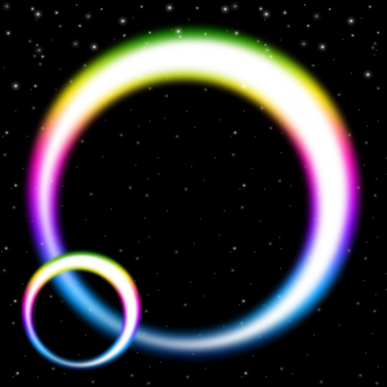 Free stock image of Rainbow Circles Background Shows Colorful Bands In Space created by Stuart Miles