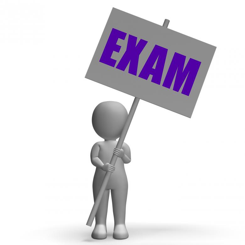 Free stock image of Exam Protest Banner Means Difficult Examinations And Tests created by Stuart Miles