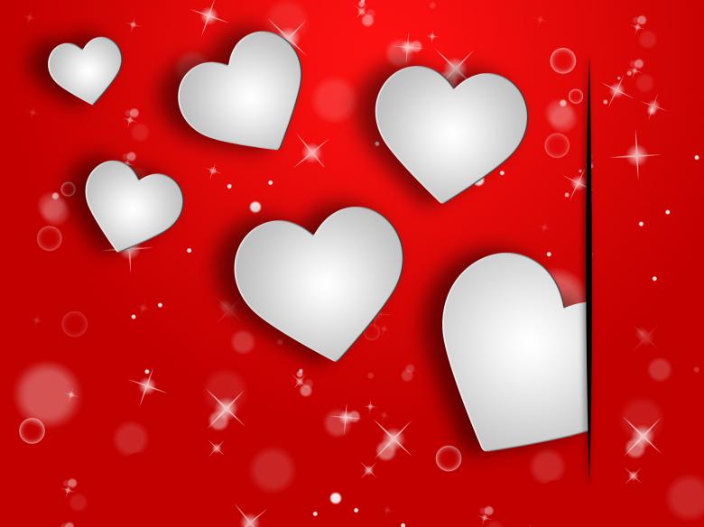 Free stock image of Hearts Background Represents Valentines Day And Abstract created by Stuart Miles