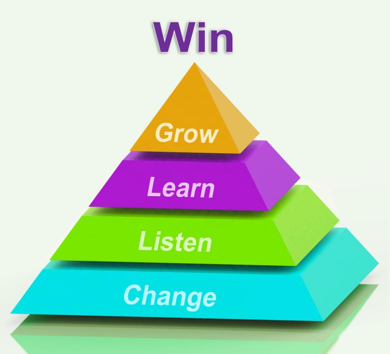 Free stock image of Win Pyramid Shows Success Accomplishment Or Victory created by Stuart Miles