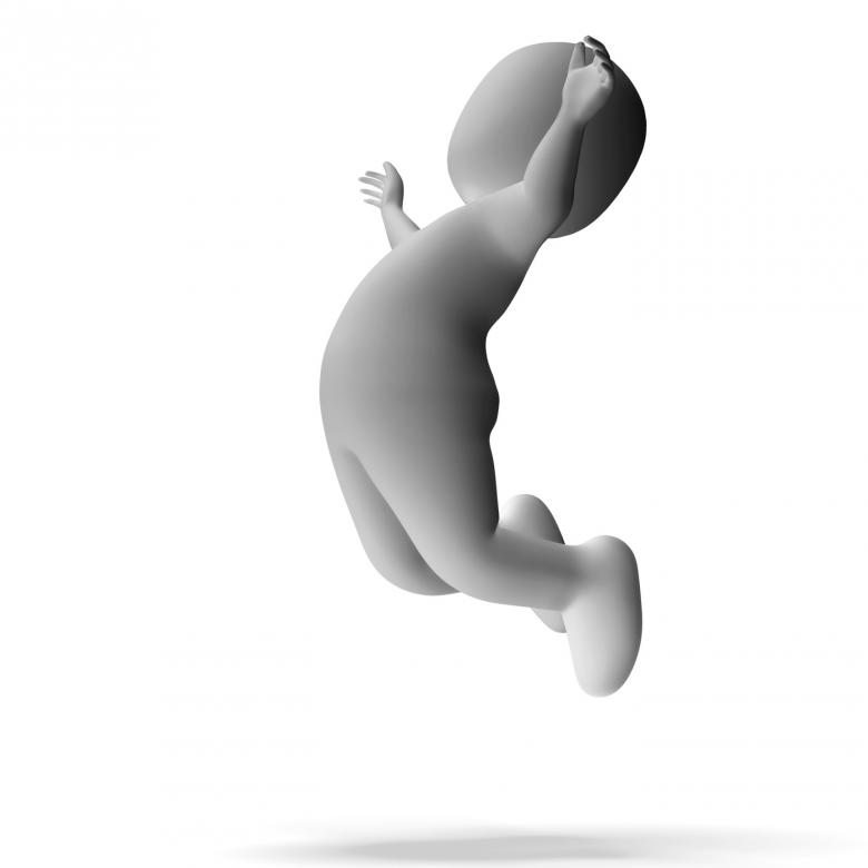 Free stock image of Jumping 3d Character Shows Excitement And Joy created by Stuart Miles
