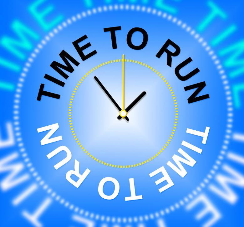 Free stock image of Time To Run Shows Under Pressure And Busy created by Stuart Miles
