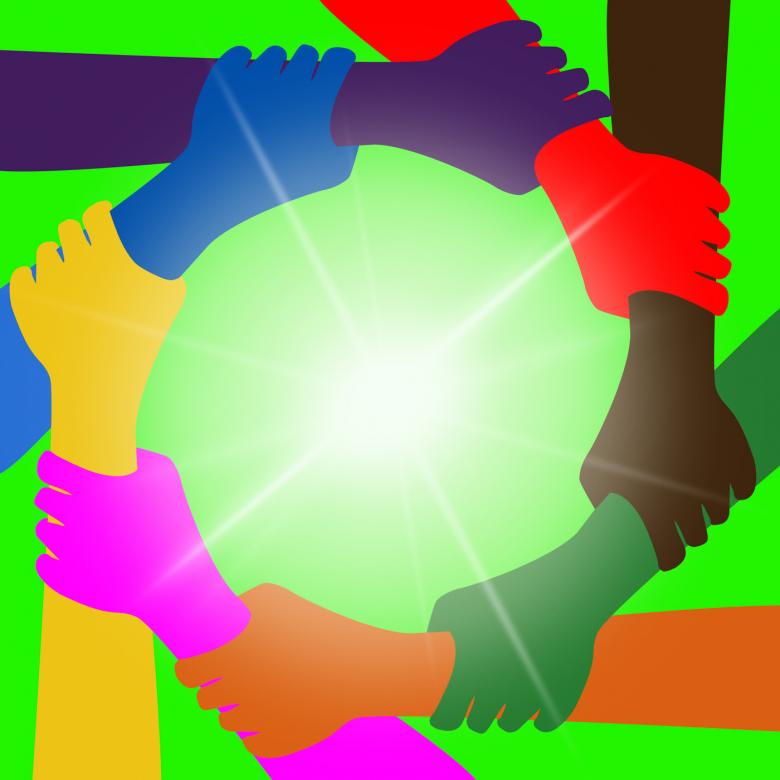 Free stock image of Holding Hands Means Globalization Unity And Globally created by Stuart Miles