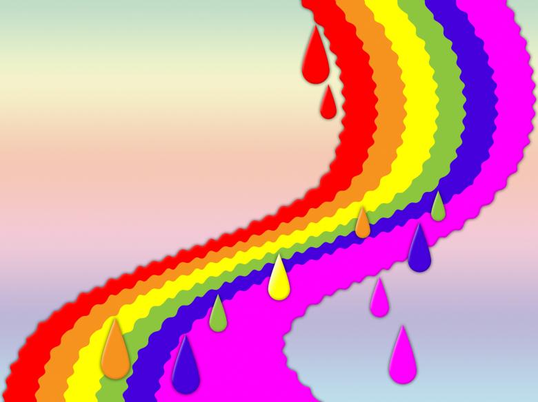 Free stock image of Rainbow Background Shows Dripping Art And Colorful created by Stuart Miles