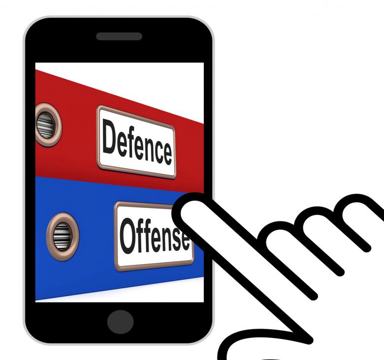 Free stock image of Defence Offense Folders Displays Protect And Attack created by Stuart Miles
