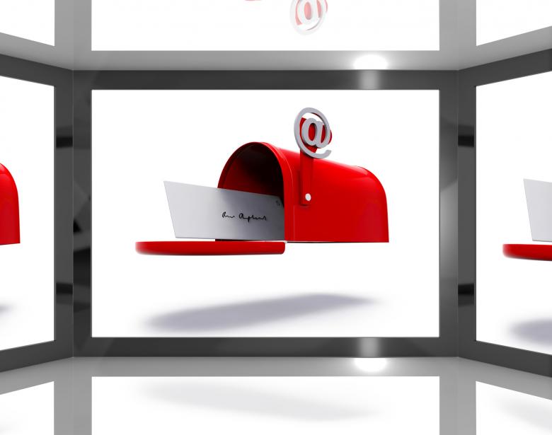 Free stock image of Mailbox On Screen Shows Electronically Mailing created by Stuart Miles