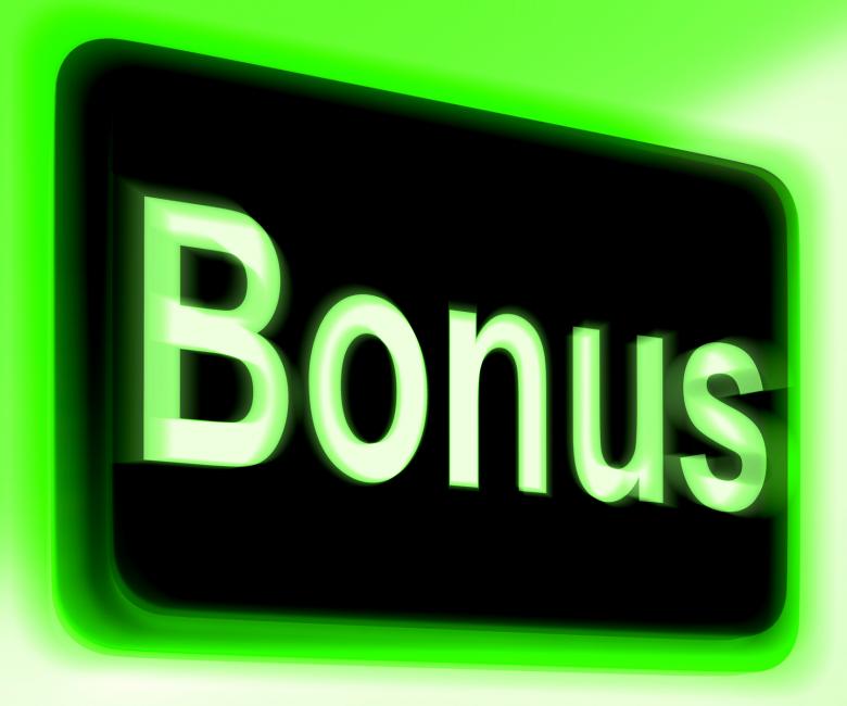 Free stock image of Bonus Sign Shows Extra Gift Or Gratuity Online created by Stuart Miles