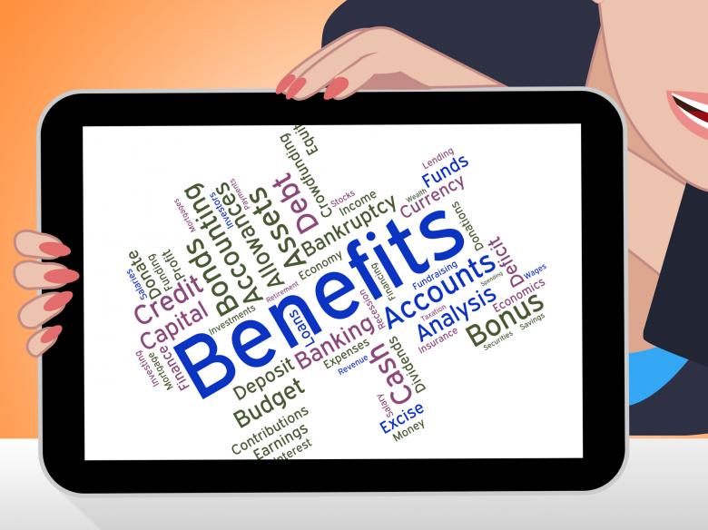 Free stock image of Benefits Word Indicates Compensation Rewards And Pay created by Stuart Miles