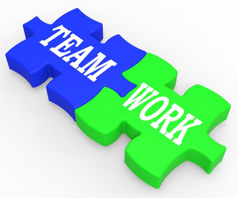 Free stock image of Teamwork Shows Combined Effort And Cooperation created by Stuart Miles