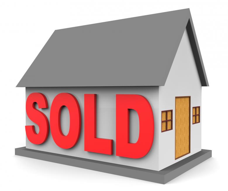 Free stock image of House Sold Means Home Sales 3d Rendering created by Stuart Miles