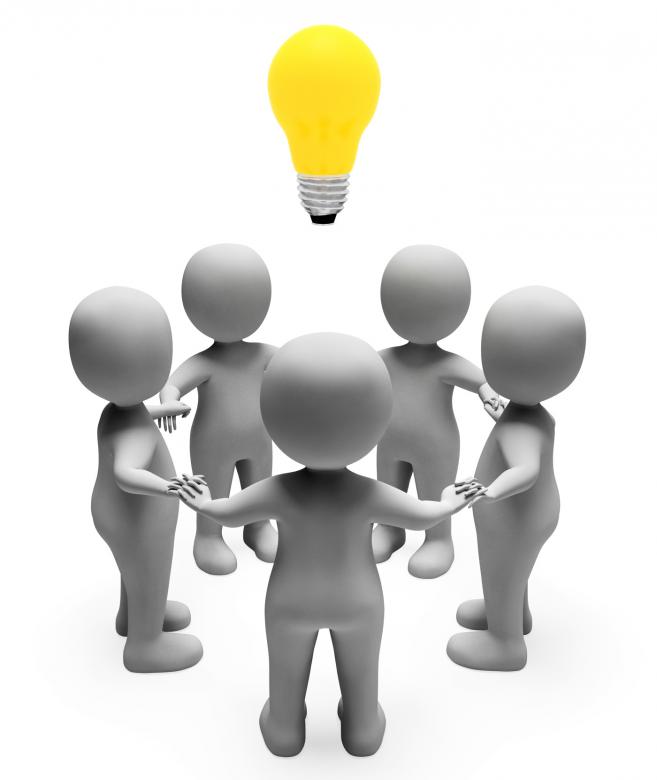 Free stock image of Idea Lightbulb Shows Power Source And Characters 3d Rendering created by Stuart Miles