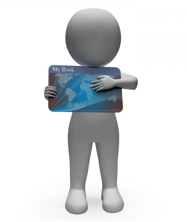 Free stock image of Debit Card Represents Cashless Buyer And Debt 3d Rendering created by Stuart Miles