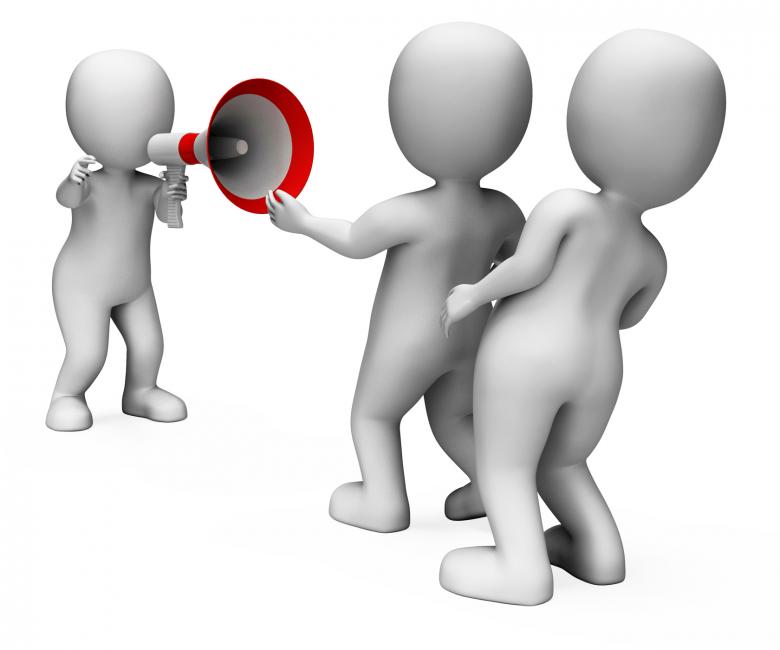 Free stock image of Megaphone Character Shows Motivation Authority And Do It created by Stuart Miles
