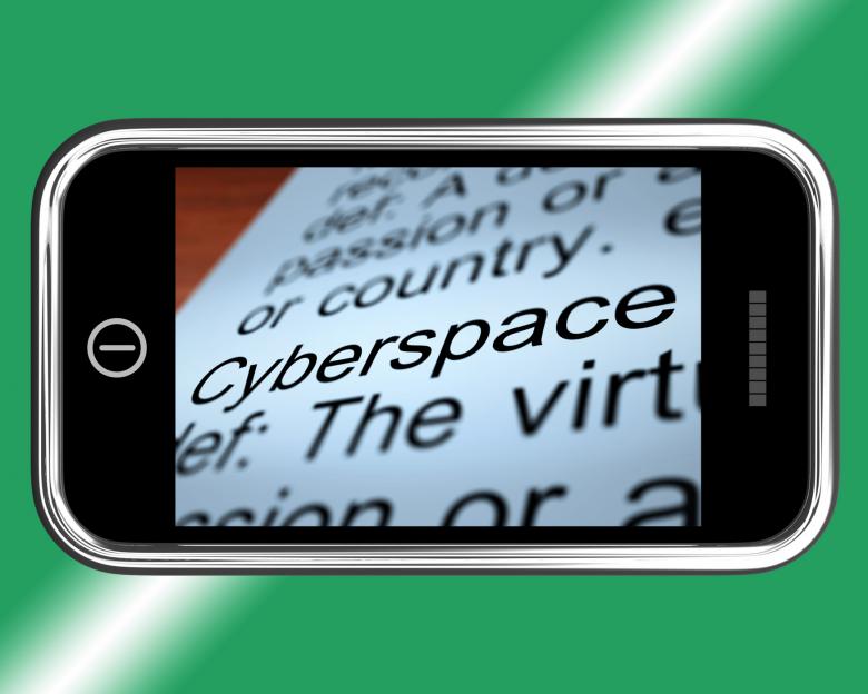 Free stock image of Cyberspace Definition On Mobile Phone Shows Internet Connection created by Stuart Miles