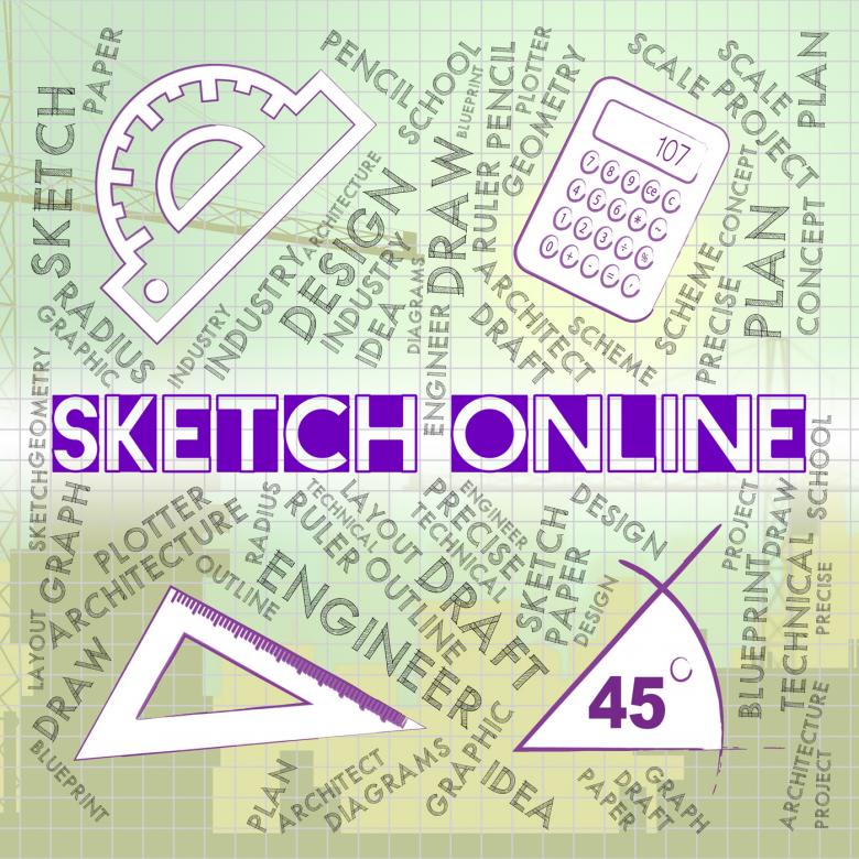 Free stock image of Sketch Online Means Web Site And Creative created by Stuart Miles
