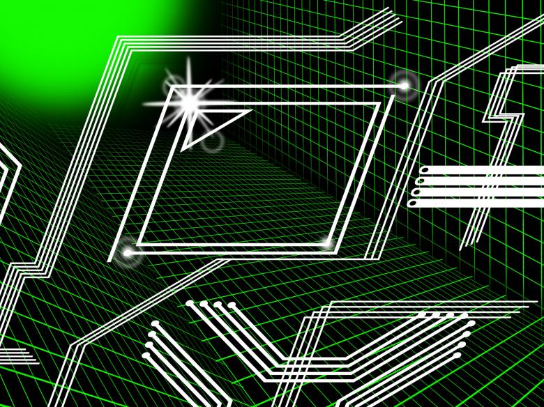Free stock image of Green Lines Background Means Tech And Data Routes created by Stuart Miles
