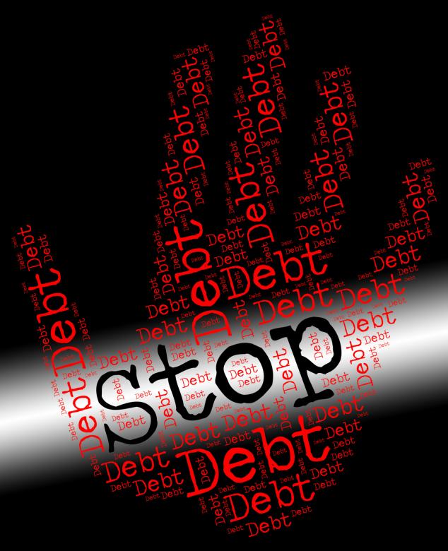 Free stock image of Stop Debt Represents Financial Obligation And Arrears created by Stuart Miles
