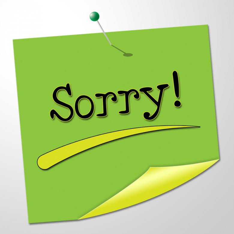 Free stock image of Sorry Message Represents Messages Send And Remorse created by Stuart Miles