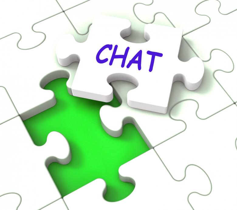 Free stock image of Chat Jigsaw Shows Chatting Talking Typing Or Texting created by Stuart Miles