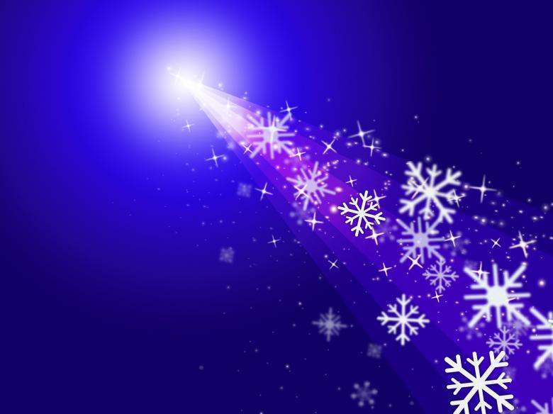 Free stock image of Snowflake Stars Indicates New Year And Congratulation created by Stuart Miles