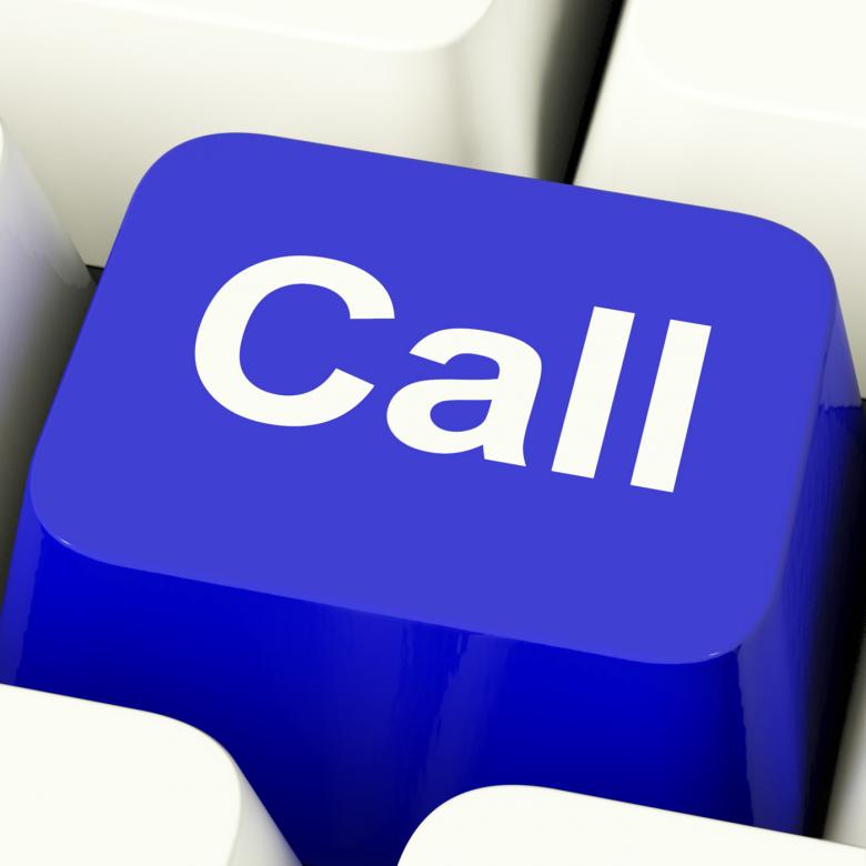 Free stock image of Call Computer Key In Blue For Helpdesk Or Assistance created by Stuart Miles