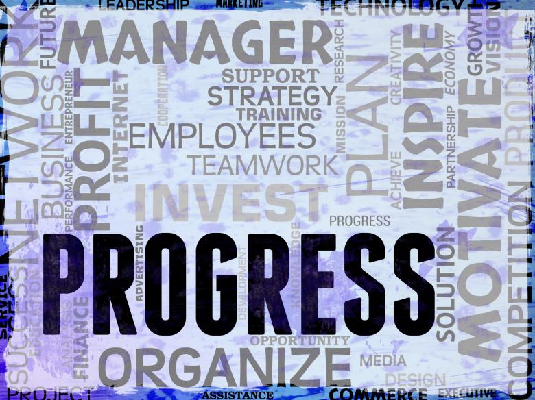 Free stock image of Progress Words Show Betterment Headway And Advancement created by Stuart Miles