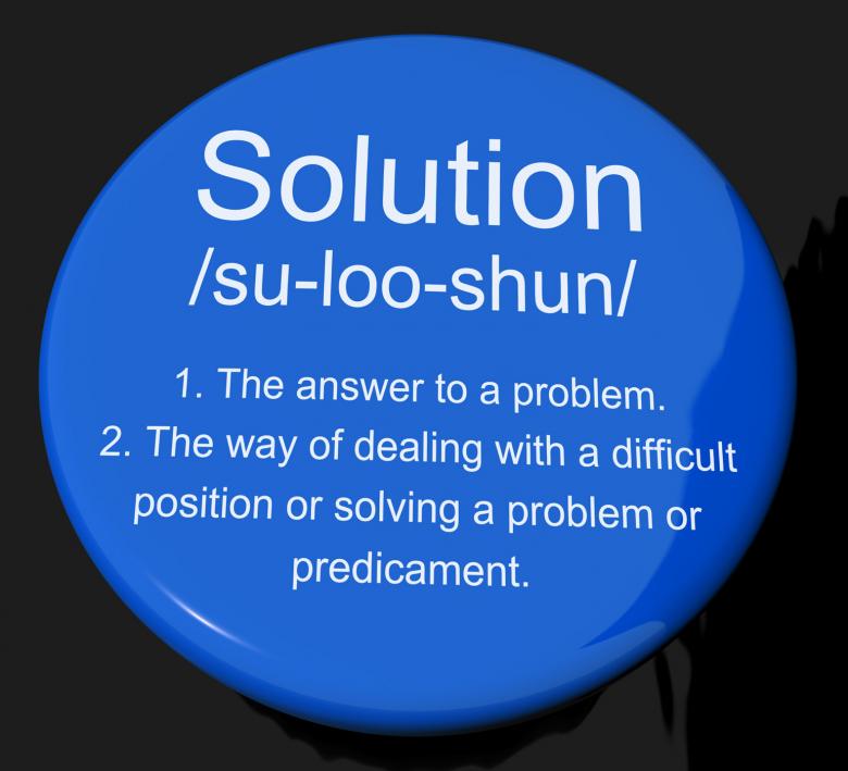 Free stock image of Solution Definition Button Showing Achievement Vision And Success created by Stuart Miles