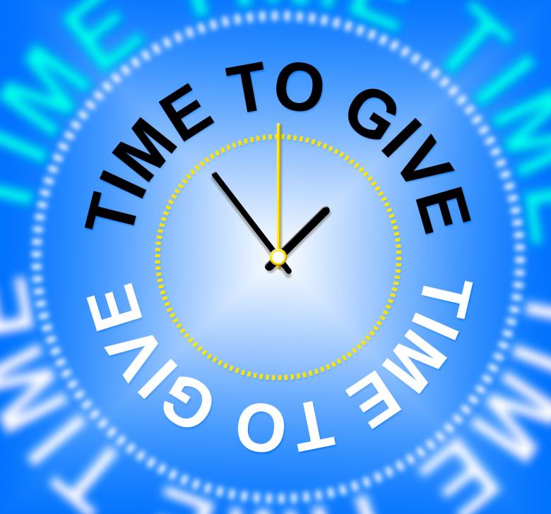 Free stock image of Time To Give Means Devote Gives And Allot created by Stuart Miles