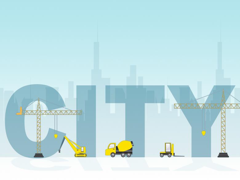 Free stock image of City Construction Shows Buildings Constructing And Capital created by Stuart Miles