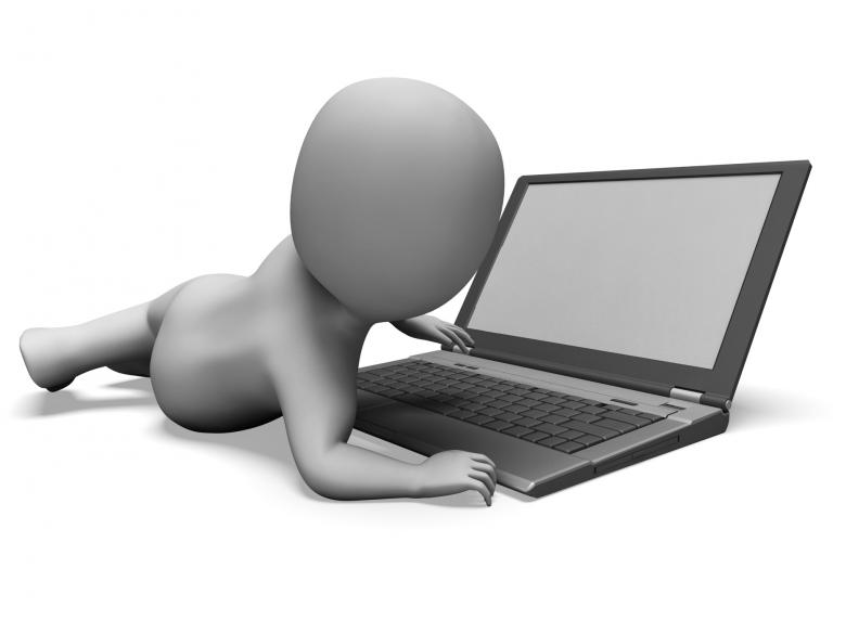 Free stock image of Notebook Computer Showing Browsing Web Online created by Stuart Miles