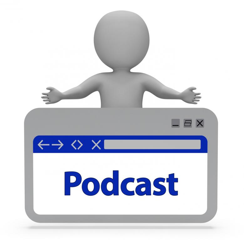 Free stock image of Podcast Webpage Indicates Download Webcast 3d Rendering created by Stuart Miles