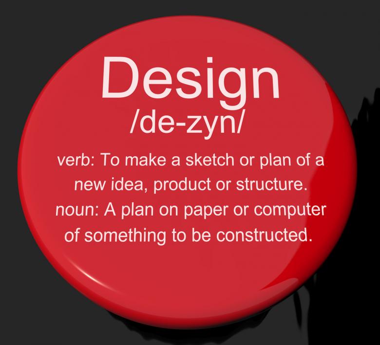 Free stock image of Design Definition Button Showing Sketch Plan Artwork Or Graphic created by Stuart Miles