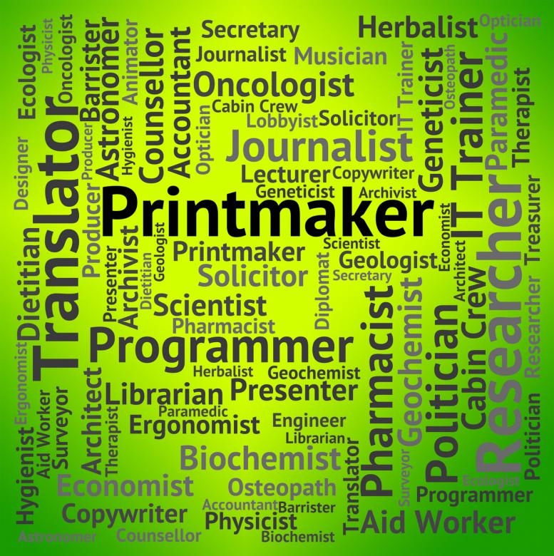 Free stock image of Printmaker Job Shows Hiring Design And Words created by Stuart Miles
