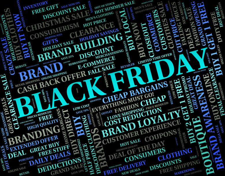 Free stock image of Black Friday Indicates Reduction Discounts And Promotional created by Stuart Miles