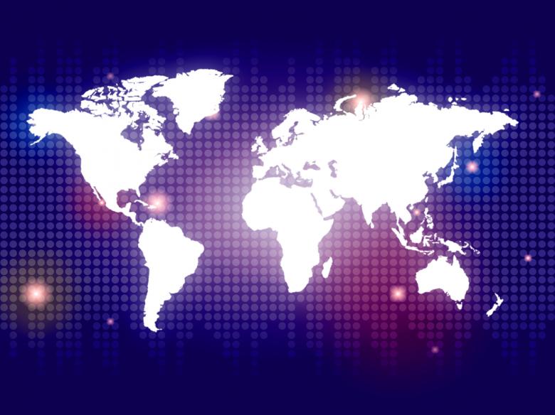 Free stock image of Blue World Shows Globalization Backdrop And Globe created by Stuart Miles