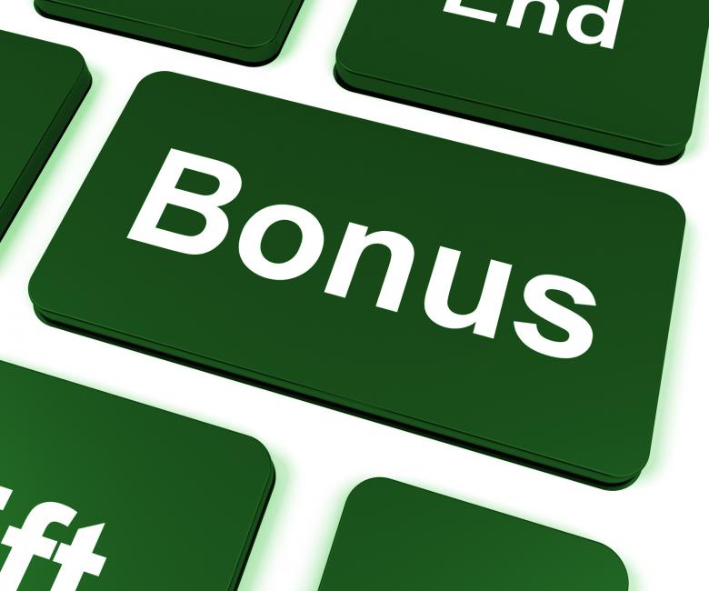 Free stock image of Bonus Key Shows Extra Gift Or Gratuity Online created by Stuart Miles