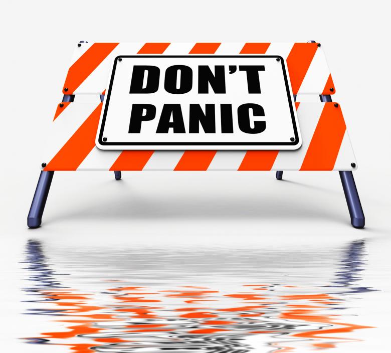 Free stock image of Dont Panic Sign Displays Relaxing and Avoid Panicking created by Stuart Miles