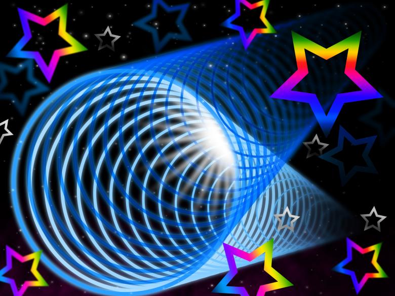 Free stock image of Coil Background Means Brightness And Rainbow Stars created by Stuart Miles
